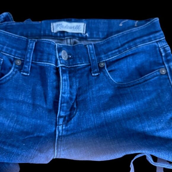 Madewell Skinny Skinny Mid Rise Ankle Zip Moto Style Jeans Sz‎ 25 - Picture 2 of 10